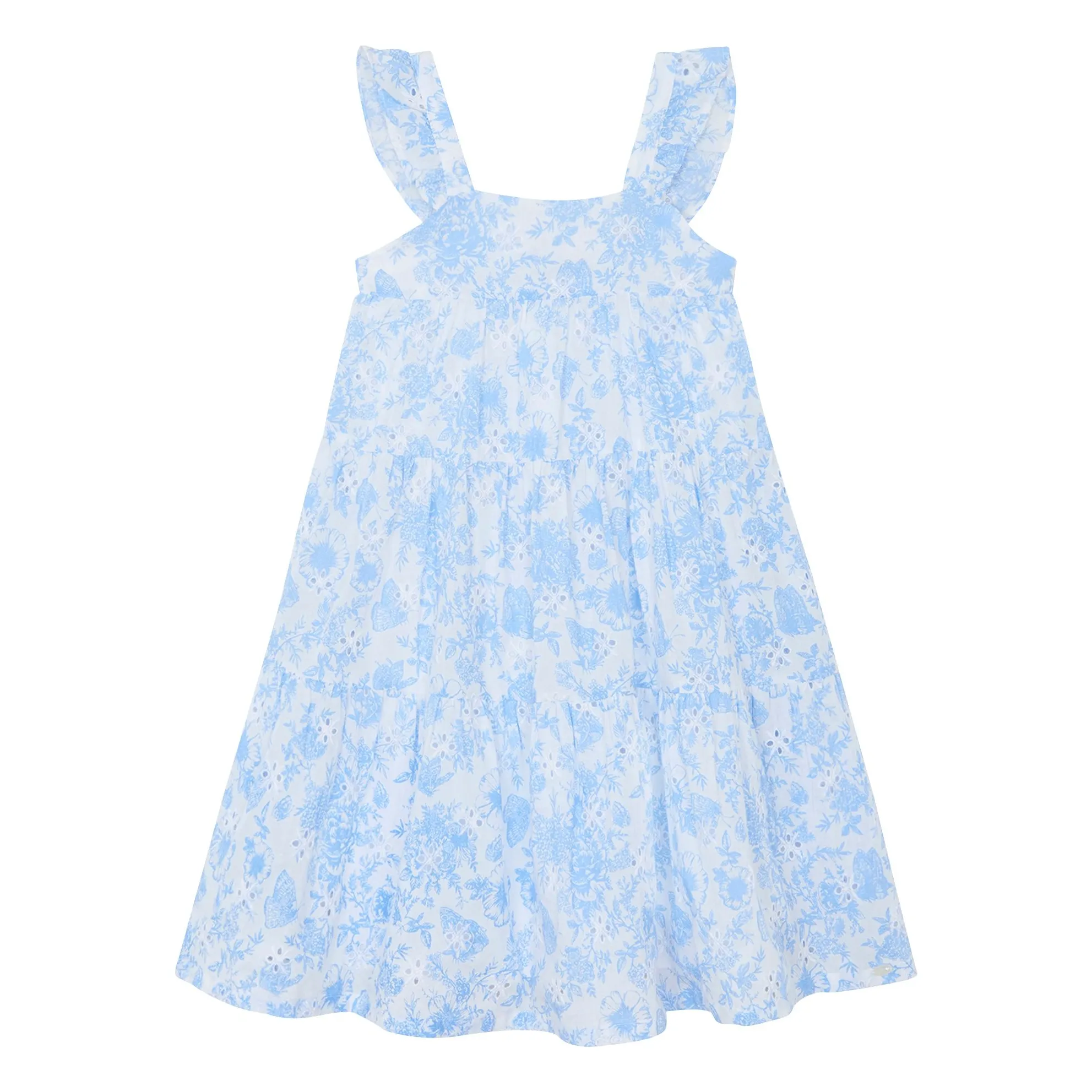 Tartine Et Chocolat White Floral Embroidered Dress