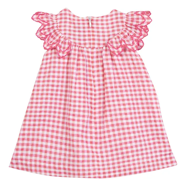 Robe Smockée Vichy | Rose