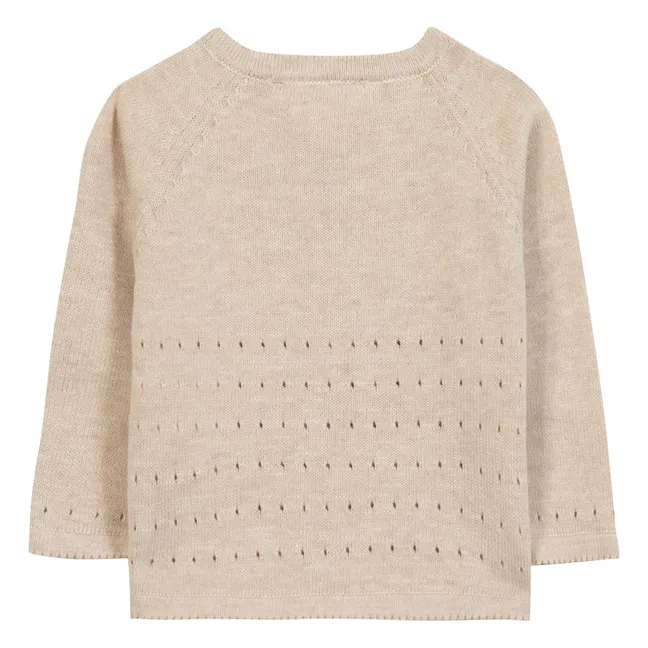 Strickjacke Meliert | Beige