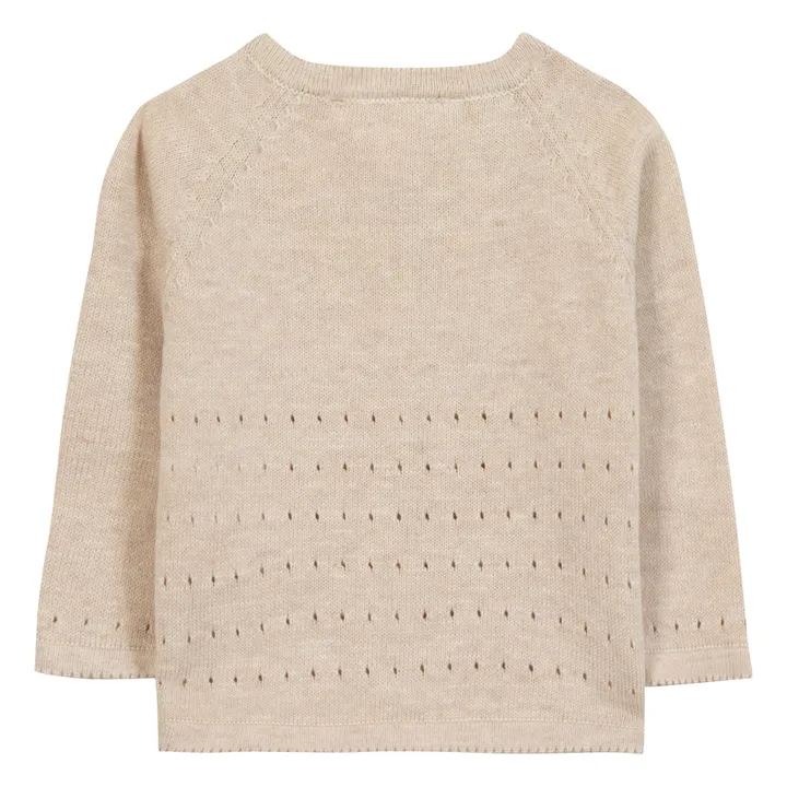 Cardigan Chiné | Beige- Image produit n°2