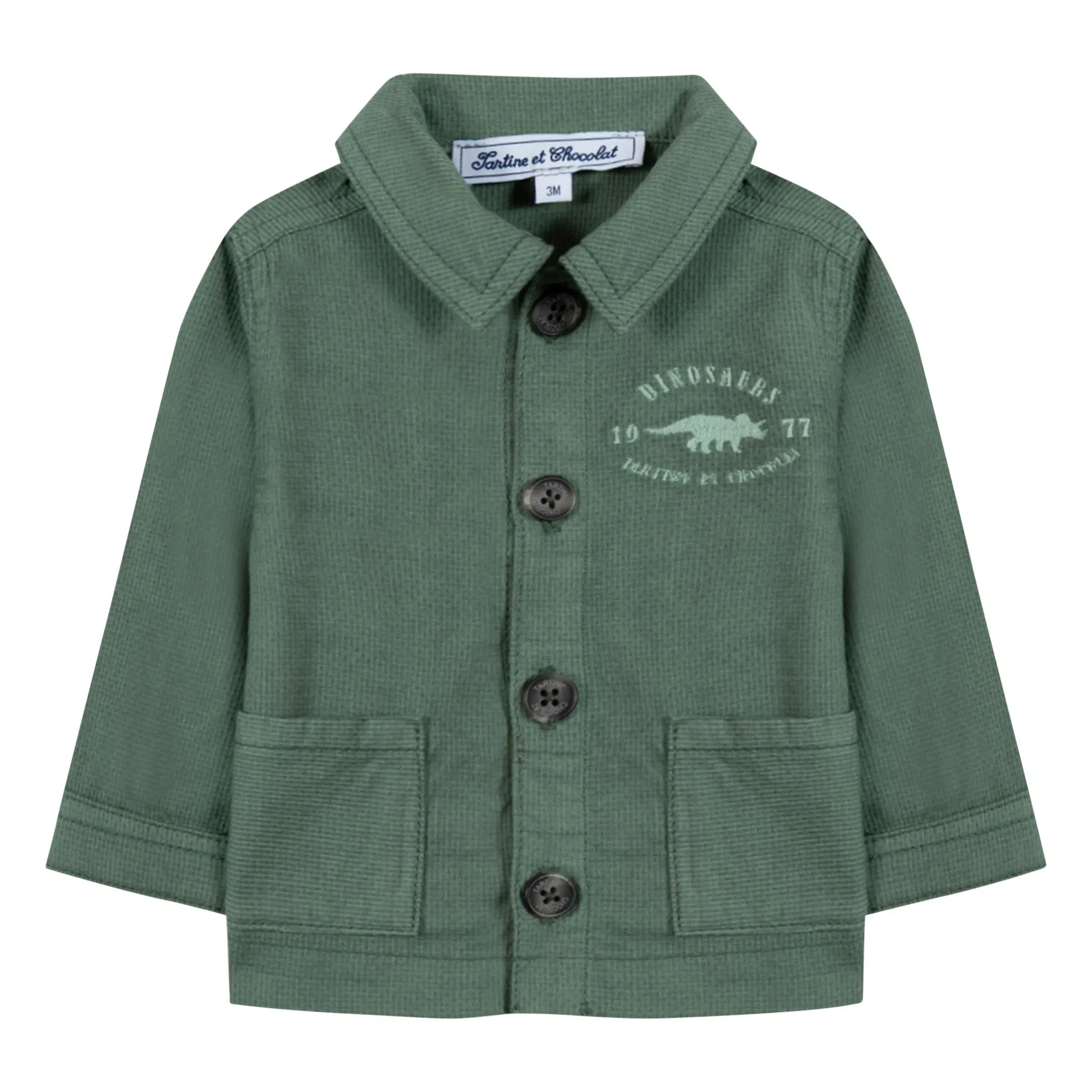 Tartine Et Chocolat Khaki Dinosaur Jacket