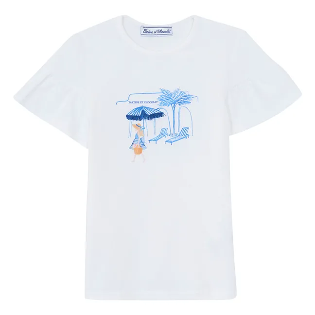 T-shirt Plage | Bleu