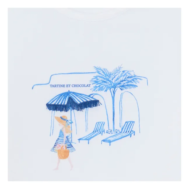 T-shirt Plage | Bleu