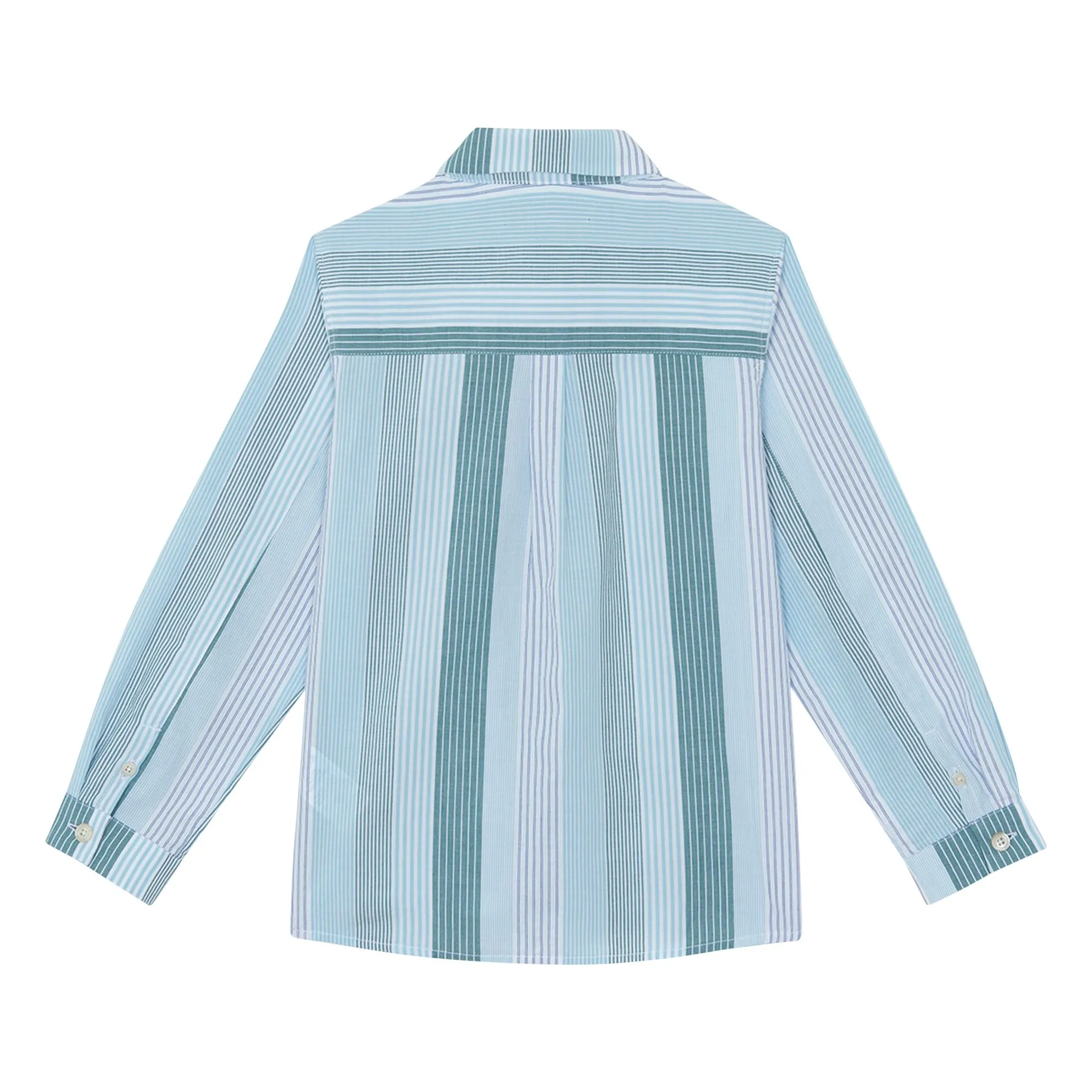Chemise Bandes Constrastées | Vert d'eau- Image produit n°2