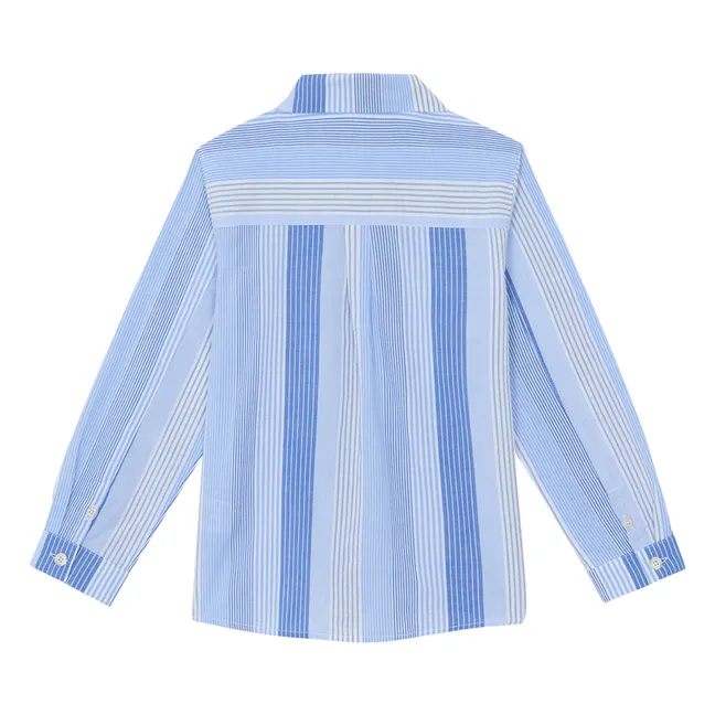 Camisa Bandas Tensadas | Azul