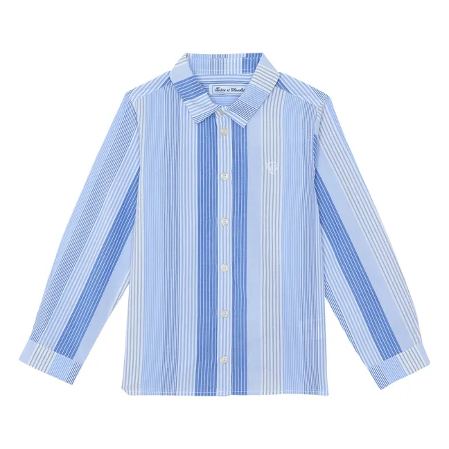 Camisa Bandas Tensadas | Azul