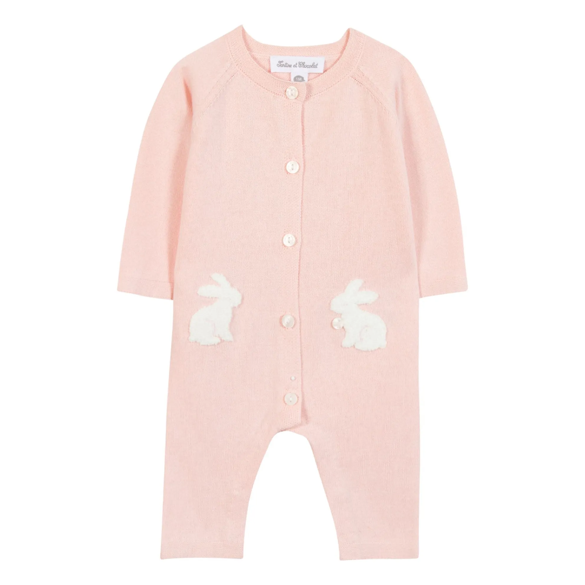 Combinaison Lapins | Rose- Image produit n°0
