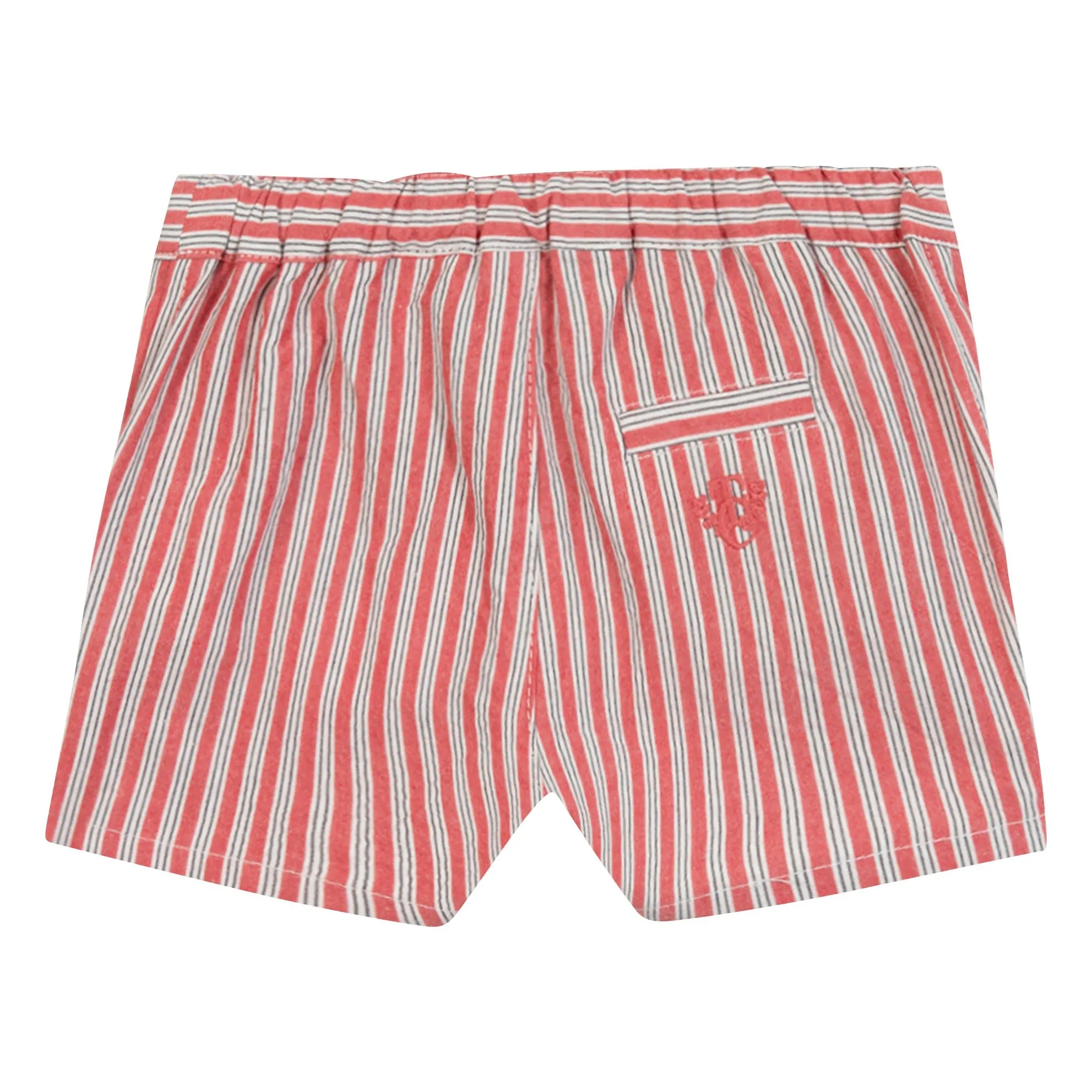 Short Rayé | Rouge- Image produit n°4