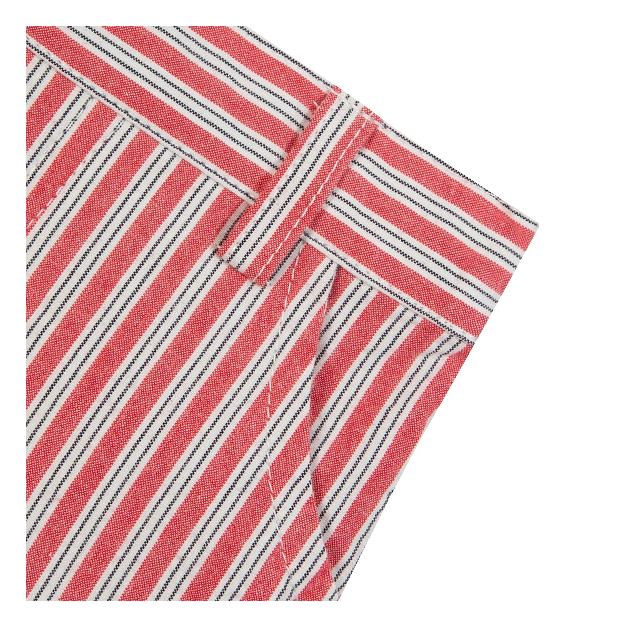 Short Rayé | Rouge- Image produit n°3