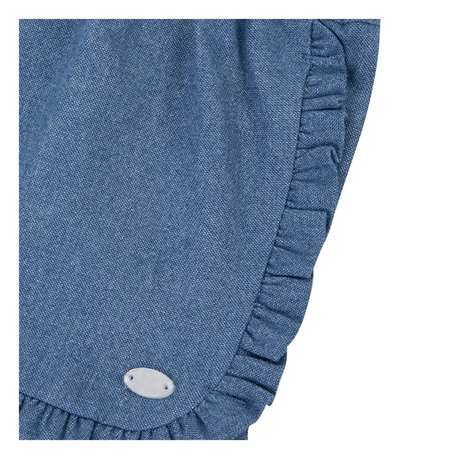 Volants shorts | Denim blue