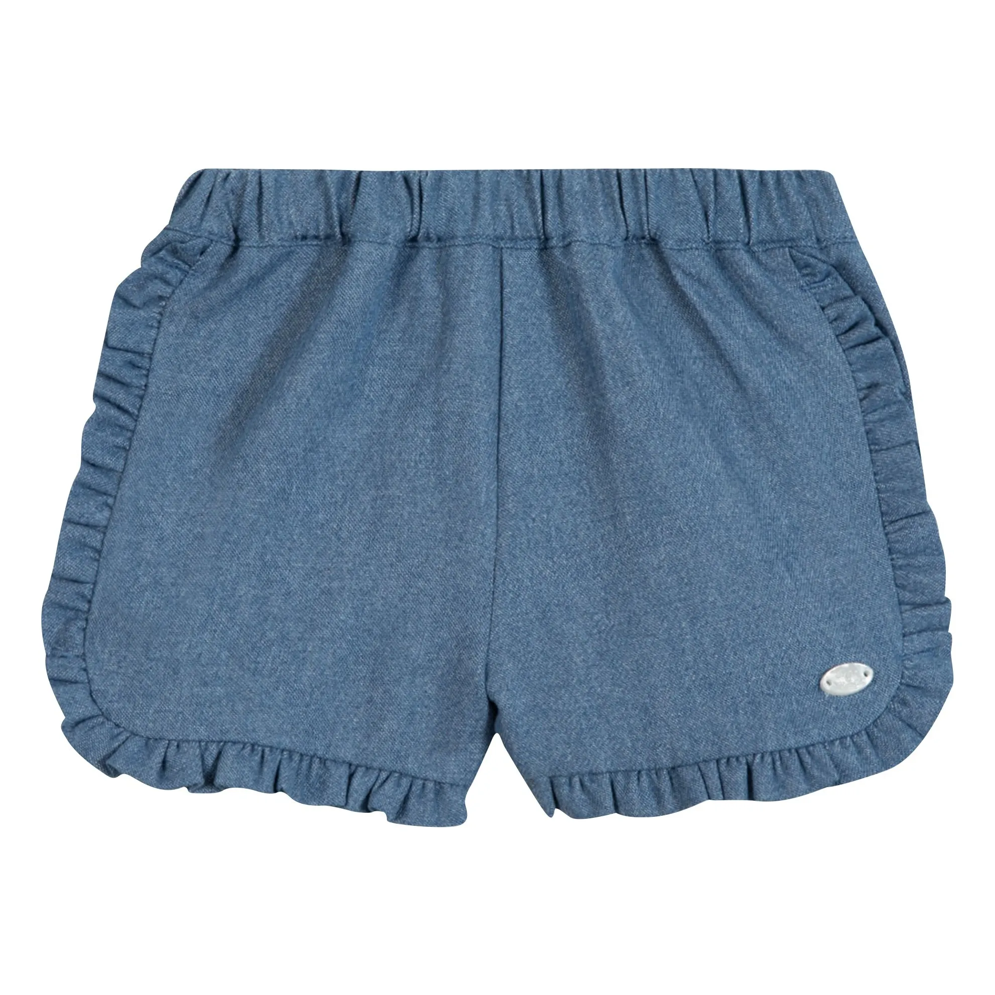 Short Volants | Bleu jean- Image produit n°0