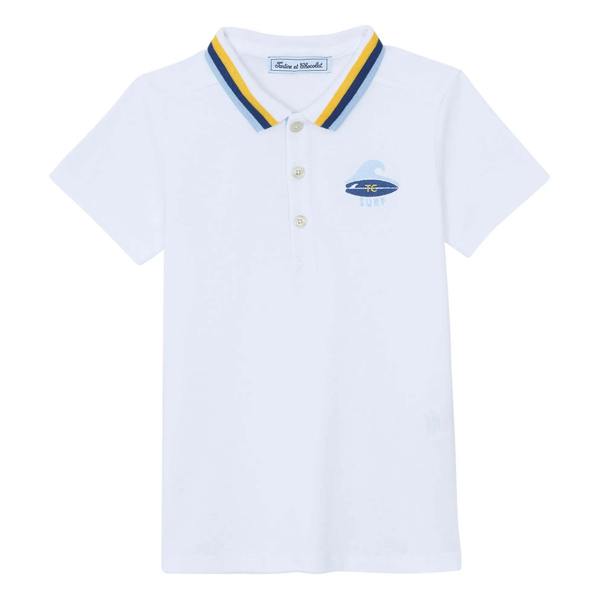Tartine Et Chocolat White Polo Surf