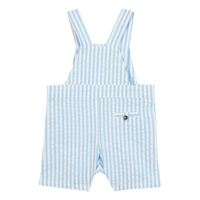 Striped overalls | Light blue