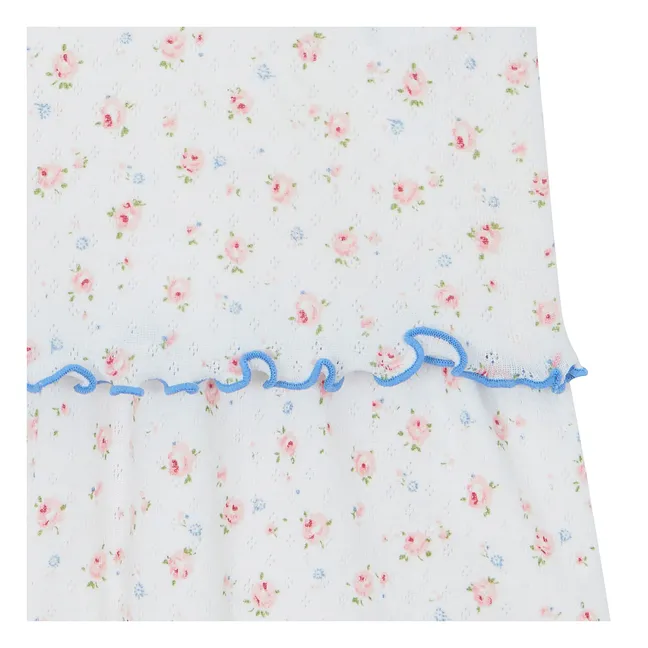 Pijama corto de flores | Crudo