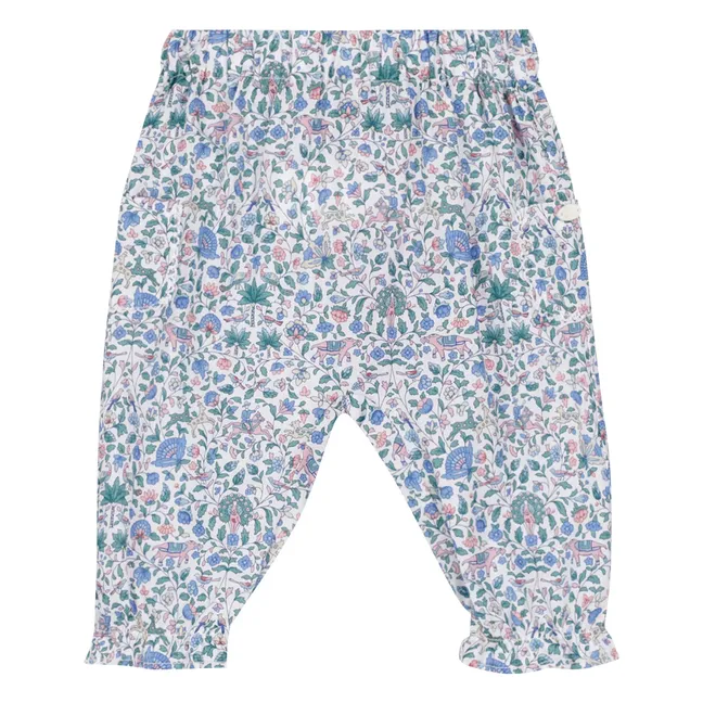Pantalones con volantes Liberty | Blanco