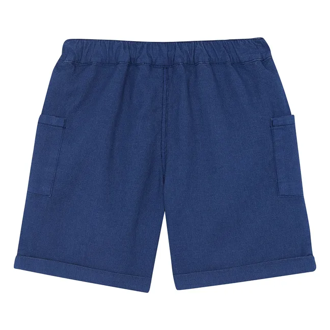 Short Poches | Bleu indigo