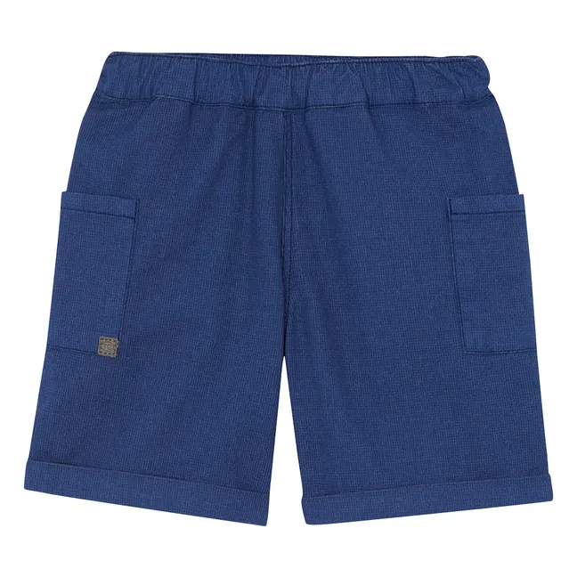 Short Poches | Bleu indigo