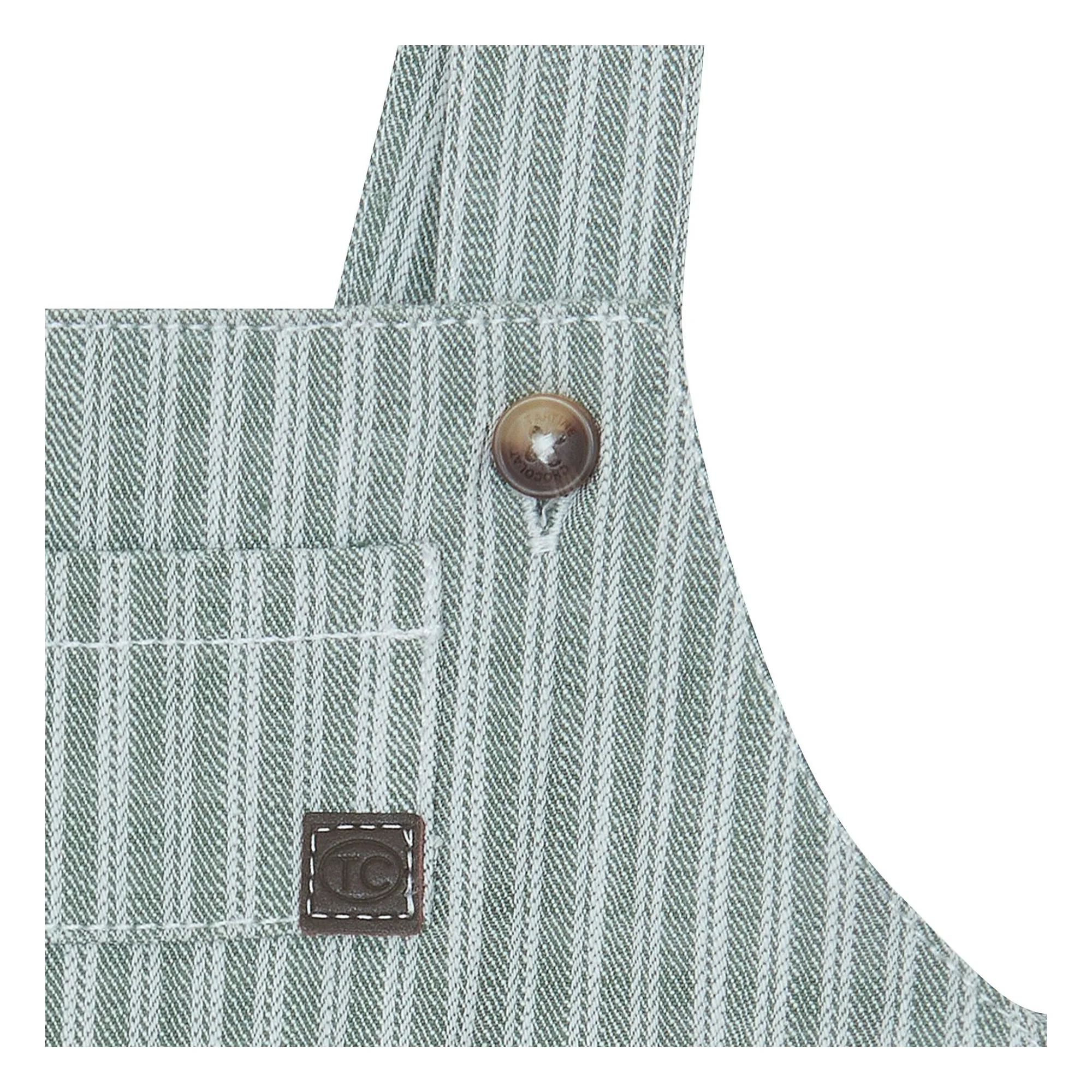 Salopette Rayée | Khaki- Image produit n°1