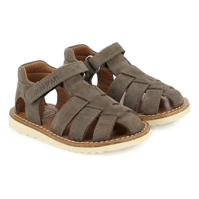 Sandales Waff Papy Nubuck | Marron glacé