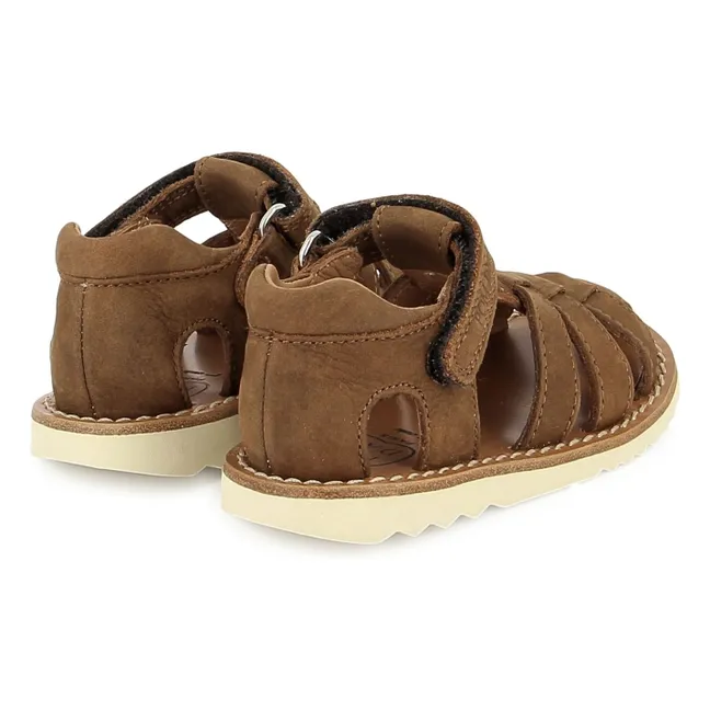 Waff Papy Nubuck sandals | Brown