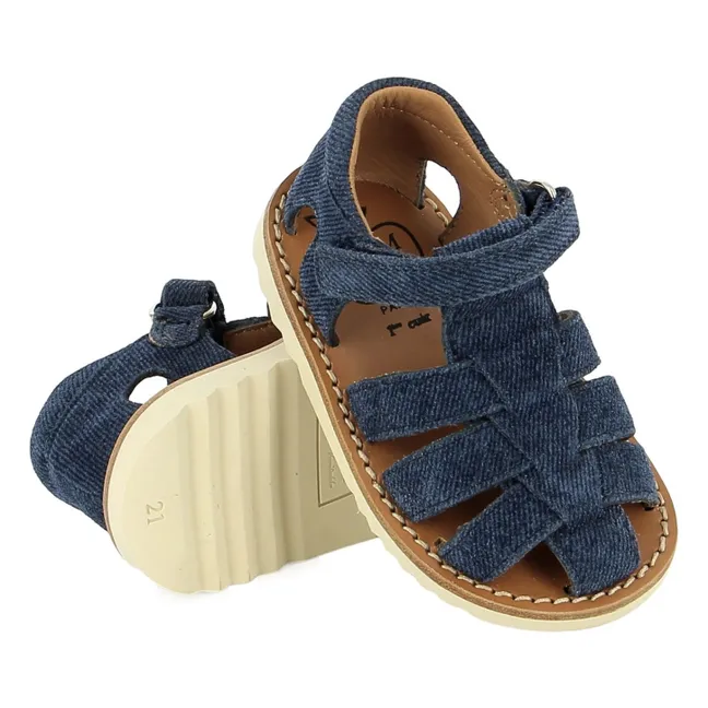 Waff Papy Sandalen | Denim