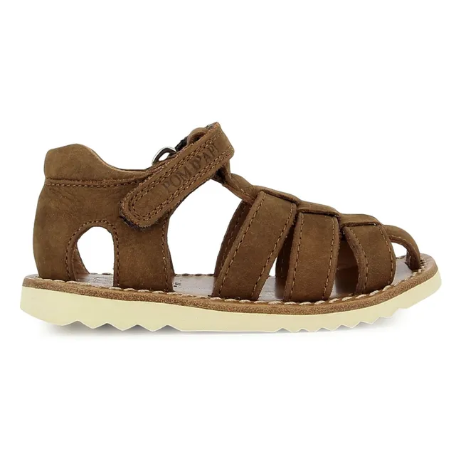Sandalias Waff Papy Nubuck | Marrón