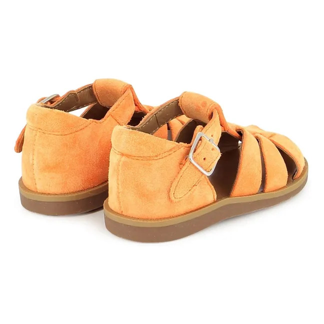 Sandales Poppy Daddy Velours | Abricot