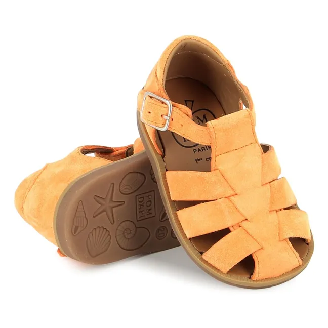 Sandalias Poppy Daddy Velvet | Albaricoque