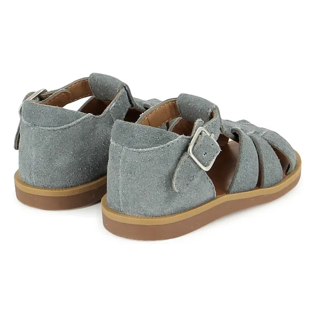 Sandales Poppy Daddy Velours | Gris
