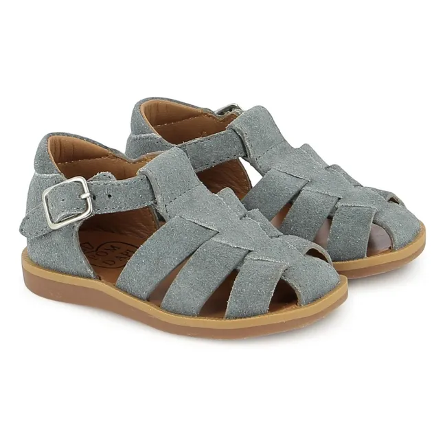 Sandales Poppy Daddy Velours | Gris