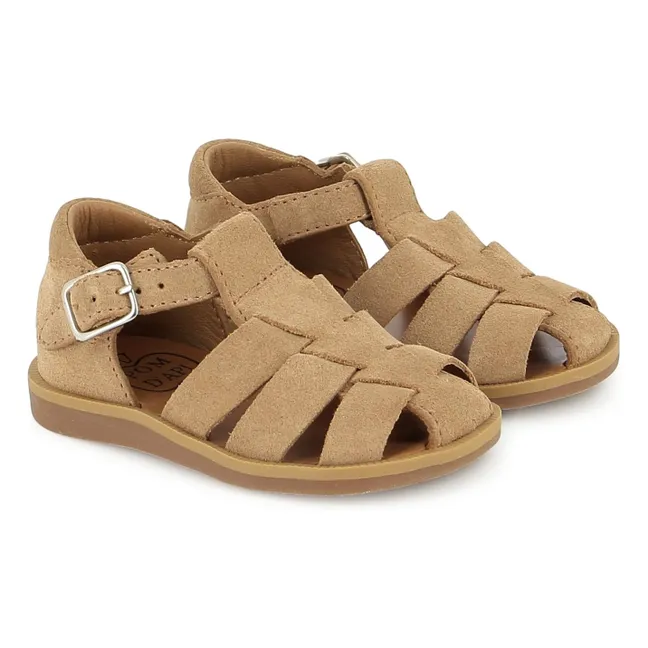 Sandales Poppy Daddy Velours | Beige