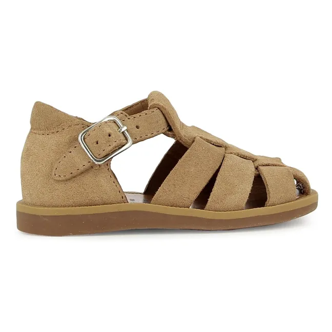 Sandales Poppy Daddy Velours | Beige