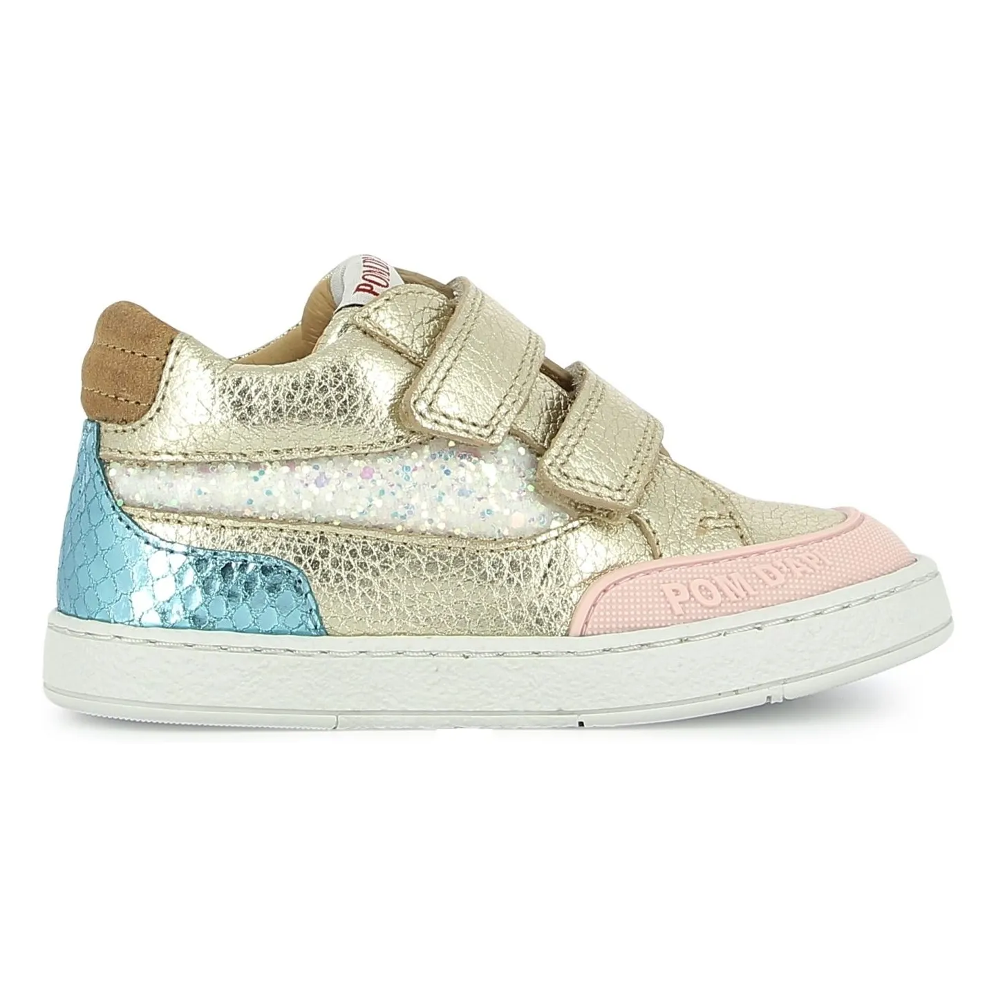 Pom D'api Gold Backy Foam Sneakers