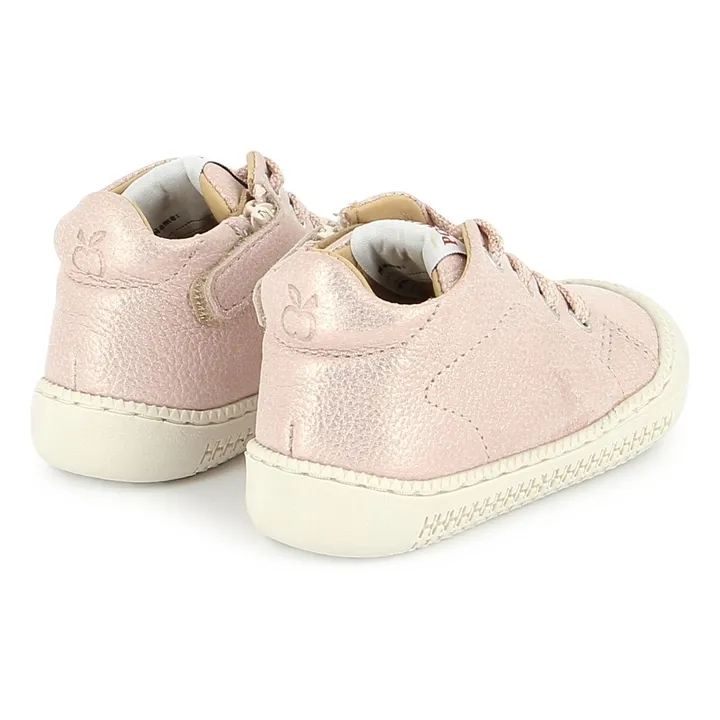 Botines metálicos Yaka Walk | Rosa empolvado- Imagen del producto n°2
