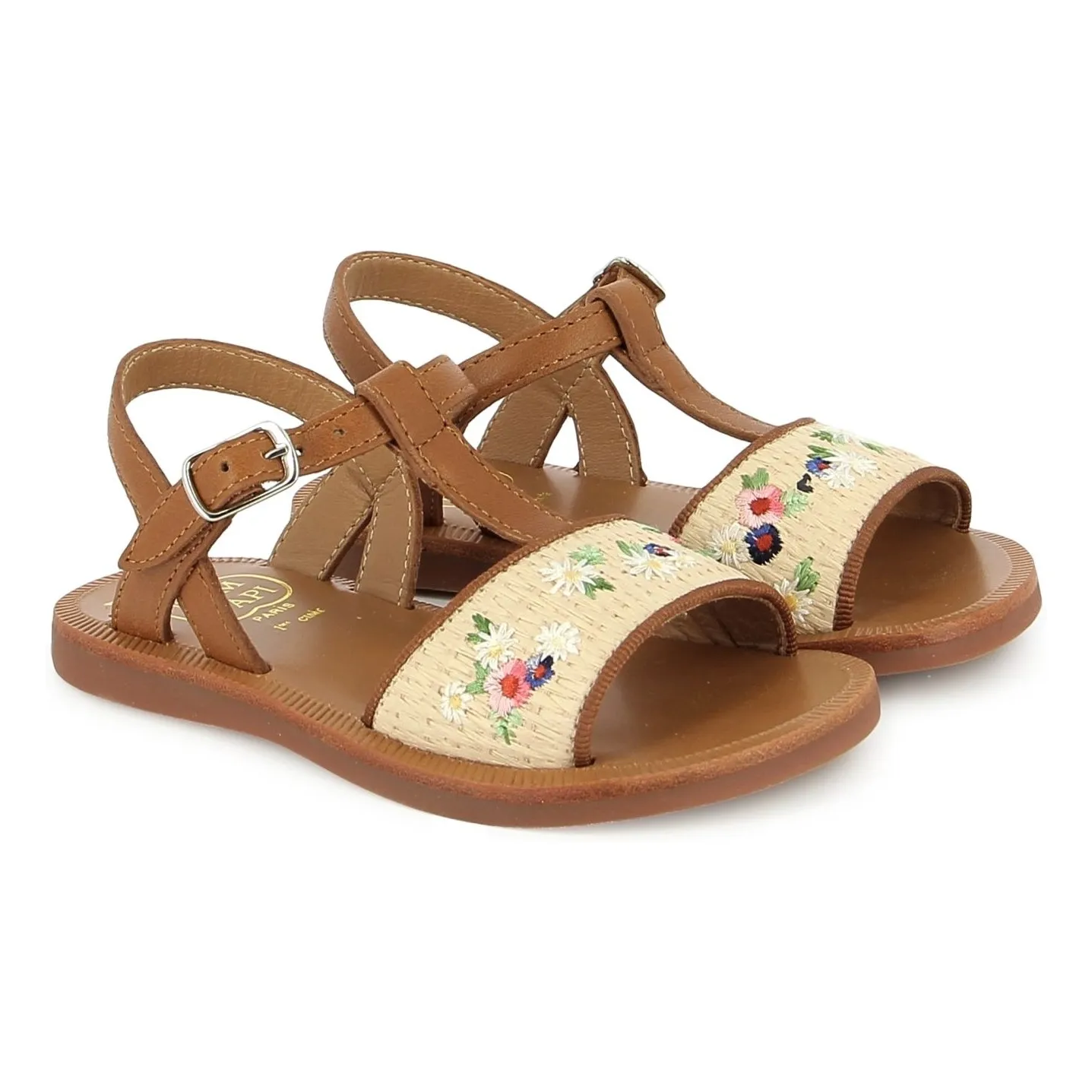 Sandales Plagette Raphia Brod | Crème- Image produit n°1