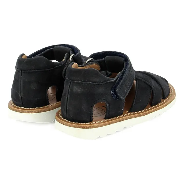Waff Cross Nubuck sandals | Navy blue