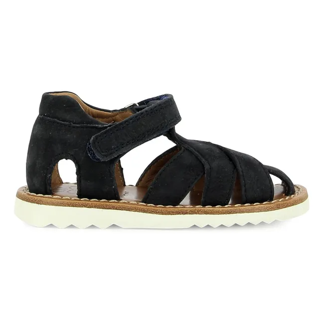 Waff Cross Nubuck sandals | Navy blue