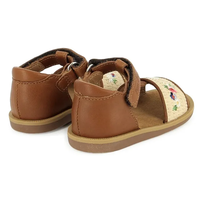 Air Natur Fleurs sandals | Cannelle