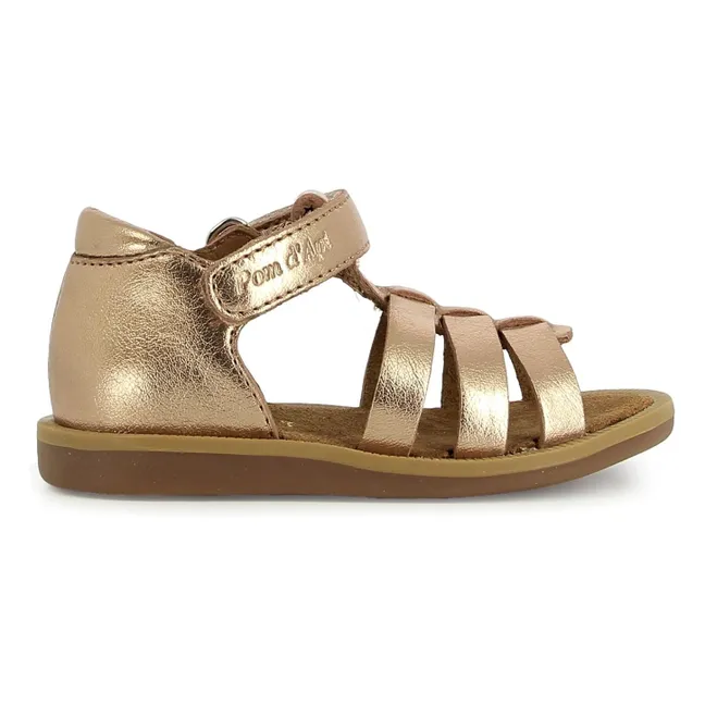 Sandales Métallisées Air Pur Strap | Cuivre