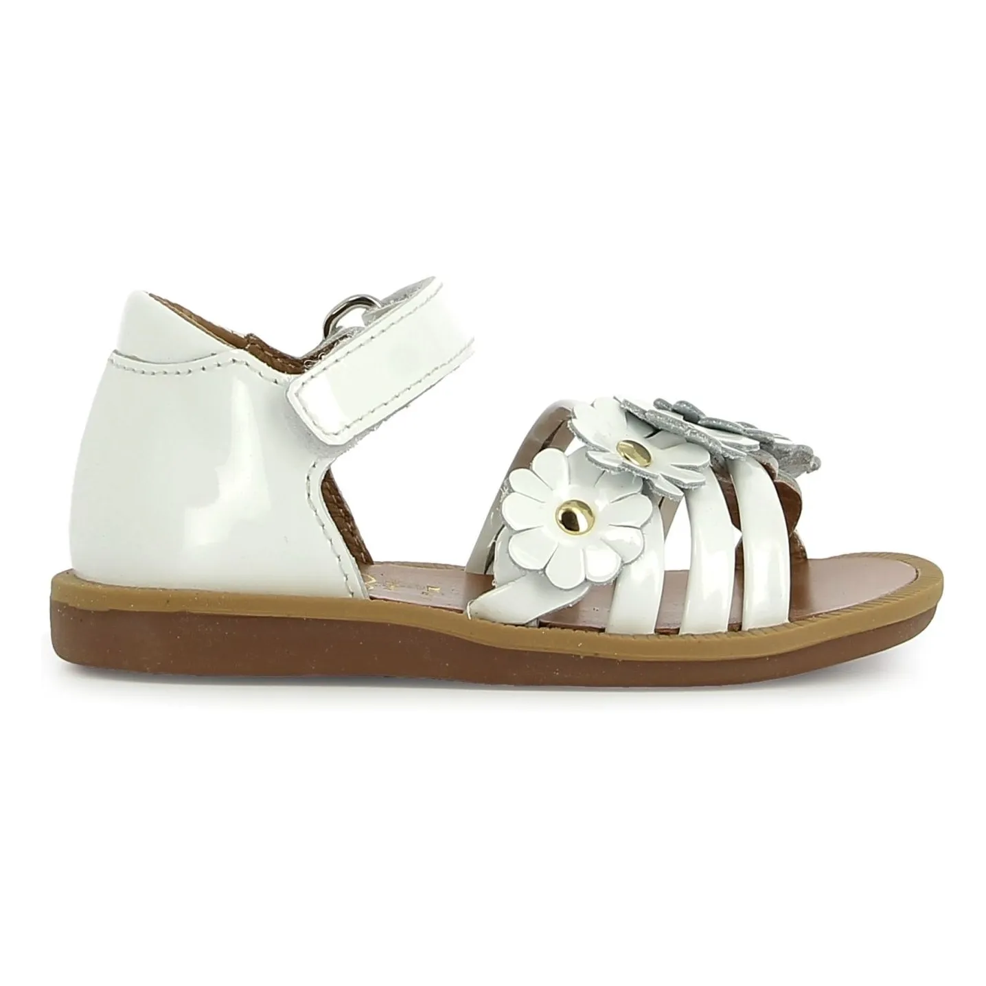 Pom D'api White Poppy Multi Flo Sandals