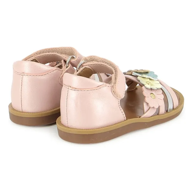 Sandales Poppy Multi Flo | Rose poudré