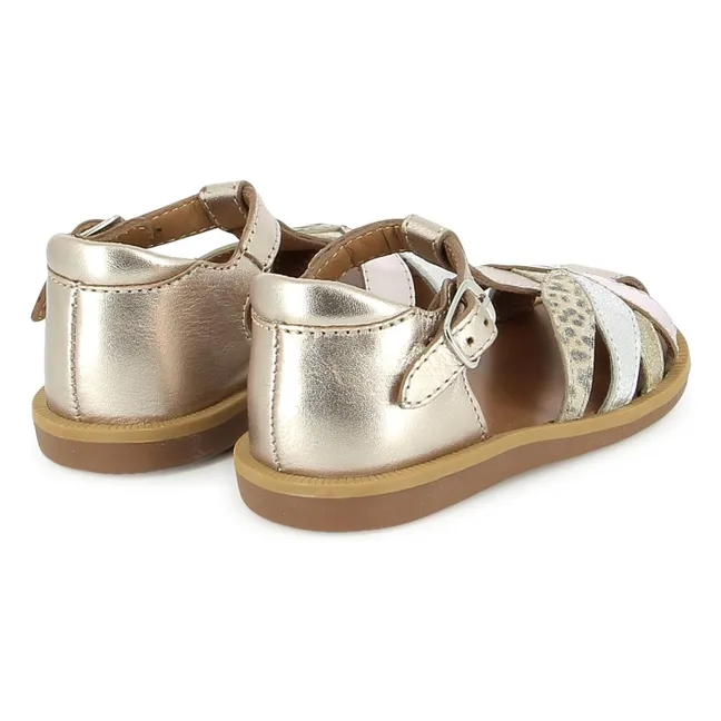 Sandalias Poppy Oto Metallic | Rosa Viejo