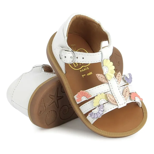 Sandalias Poppy Multi Daisy | Blanco