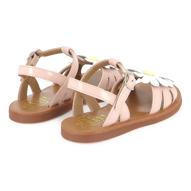 Sandalias Plagette Big Flo | Rosa Pálido