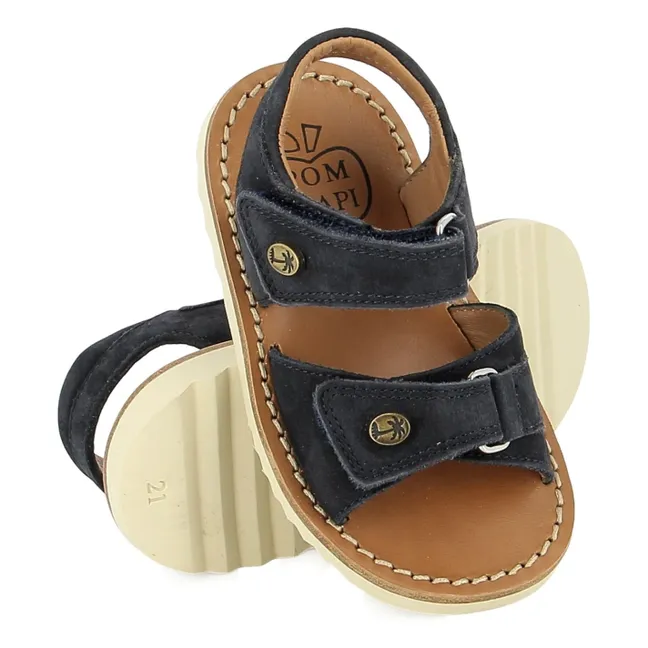 Sandales Waff Easy Nubuck | Bleu foncé