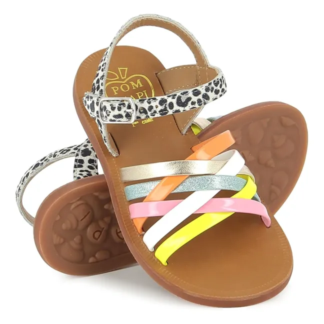 Sandalias Plagette Lux | Naranja