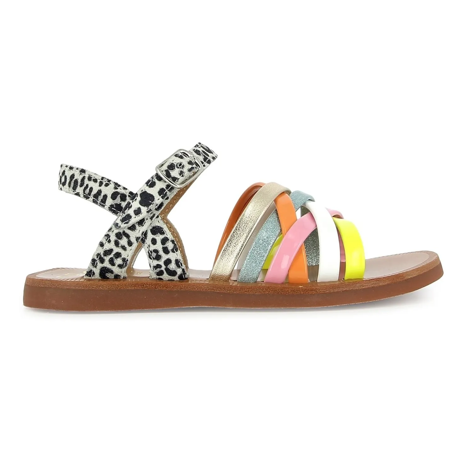 Pom D'api Orange Plagette Lux Sandals