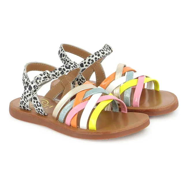 Sandalias Plagette Lux | Naranja