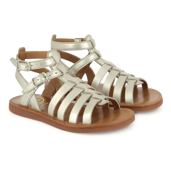 Sandales Plagette Gladiator | Argenté