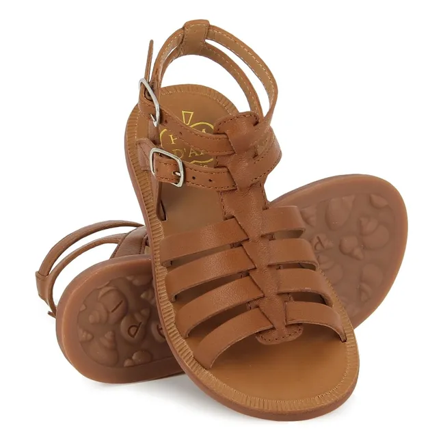 Plagette Gladiator Sandalen | Cannelle